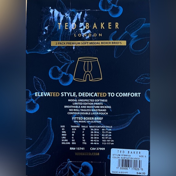 NWB TED BAKER LONDON Premium Soft Modal 2Pack Boxer Briefs Limited Edition - Picture 4 of 6